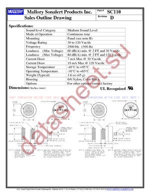 SC110 datasheet  